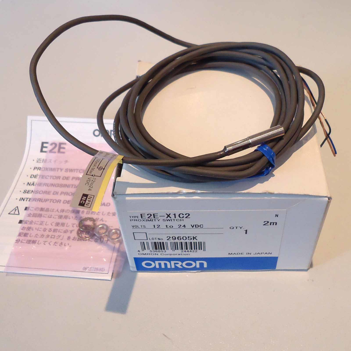 Omron Näherungsschalter E2E-X1C2 2M 29605K OVP