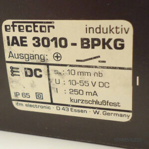 ifm efector Induktiver Näherungsschalter IAE3010-BPKG OVP