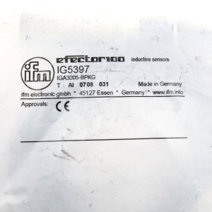 ifm efector 100 induktiv Näherungsschalter IG5397 IGA3005-BPKG OVP