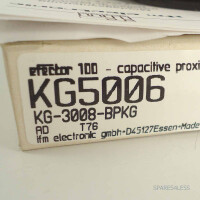 ifm efector 100 kapazitiver Näherungsschalter KG5006 KG-3008-BPKG OVP