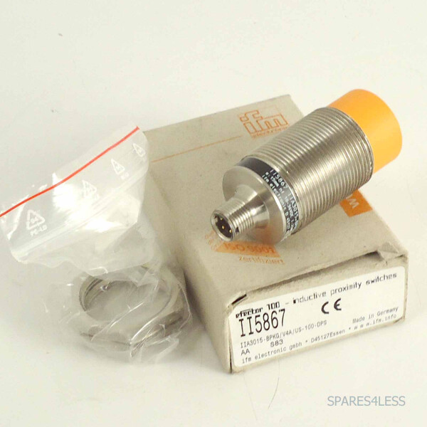 ifm efector induktiver Näherungsschalter II-5867 IIA3015-BPKG/V4A/US-100 OVP