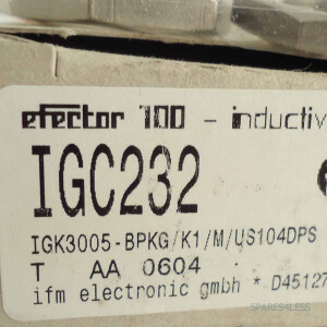 ifm efector induktiver Näherungsschalter IGC232 IGK3005-BPKG/K1/M/US104DPS OVP