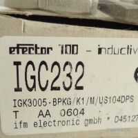 ifm efector induktiver Näherungsschalter IGC232 IGK3005-BPKG/K1/M/US104DPS OVP
