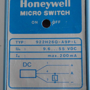 Honeywell Näherungsschalter Micro Switch 922H26Q-A9P-L GEB