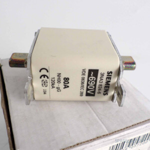 Siemens NH-Sicherungseinsatz 3NA3824-6 (3Stk.) 80A OVP