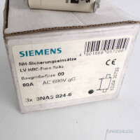 Siemens NH-Sicherungseinsatz 3NA3824-6 (3Stk.) 80A OVP