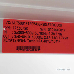 Danfoss Frequenzumrichter VLT5000 VLT5001PT5C54SBR3DLF10A00C0 NOV